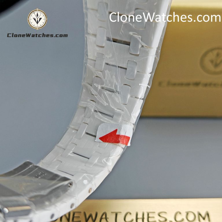 Audemars Piguet Super Clone Watches 1:1 Royal Oak White Ceramic 15500 White Dial 41MM