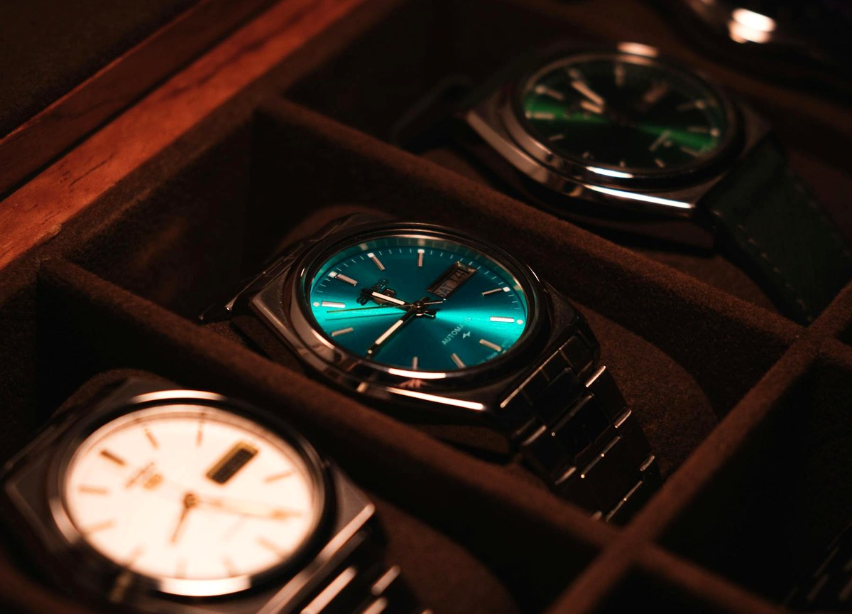 Luxury wristwatch presentation case prepared before shipment