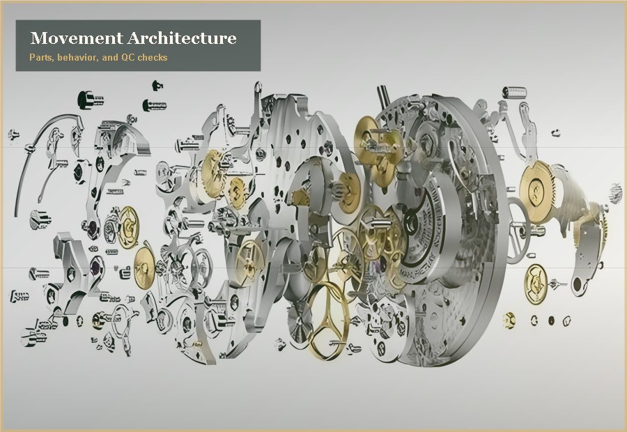 Rolex clone movement guide mechanical watch image detail