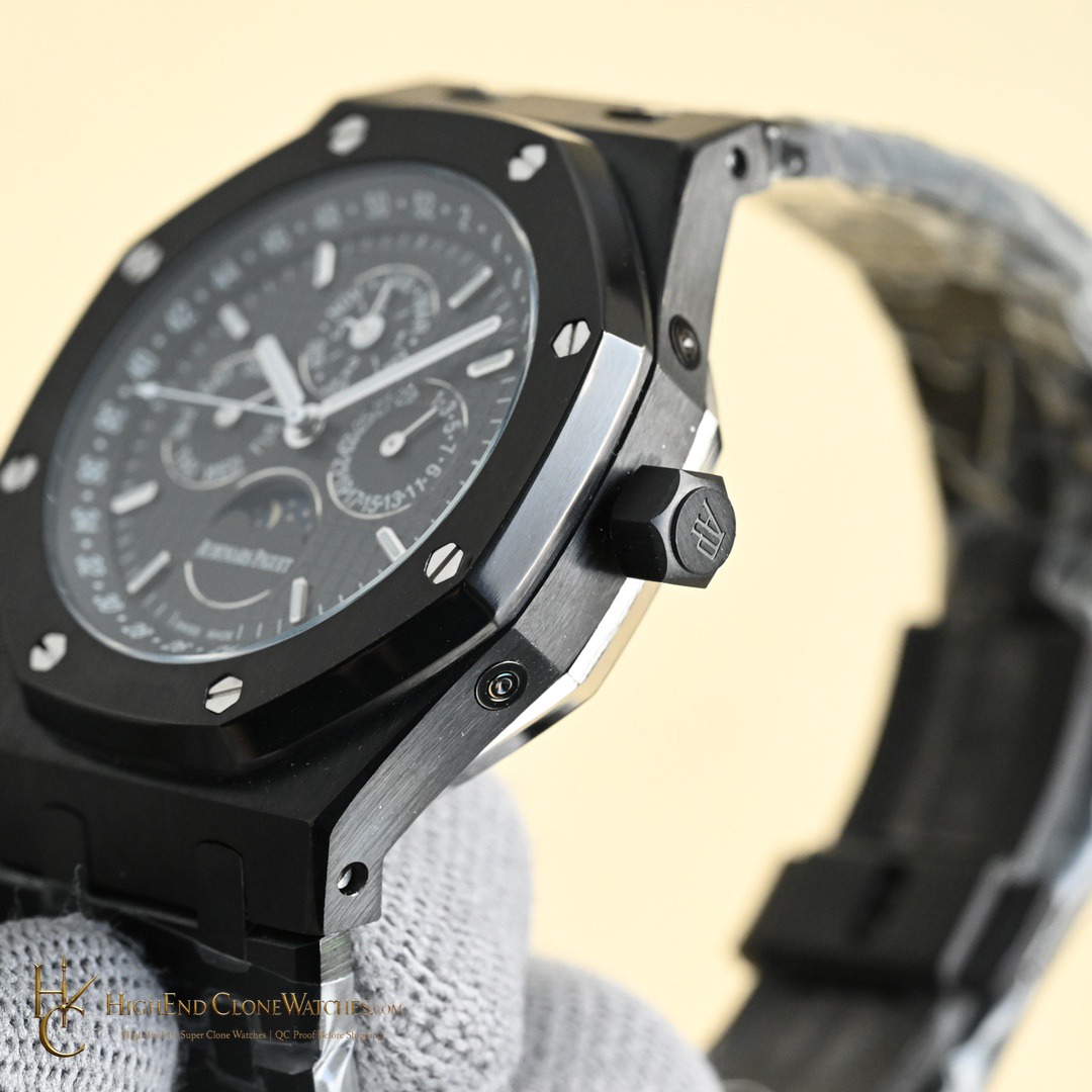 Audemars Piguet Black Ceramic 26579 True Moon Phase super clone watch side case profile