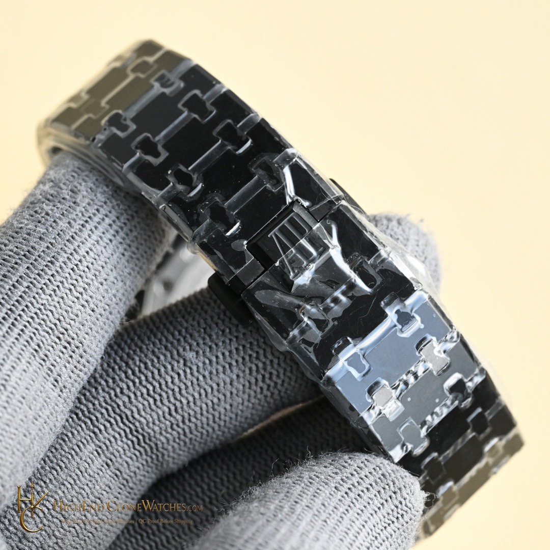 Audemars Piguet Black Ceramic 26579 True Moon Phase super clone watch caseback detail