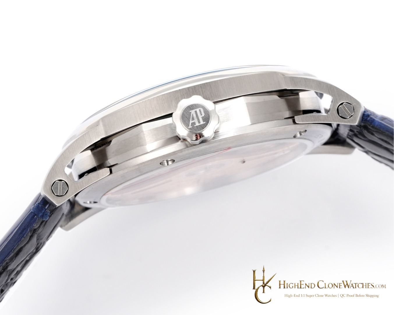Audemars Piguet Code 11.59 by 15210BC Blue Dial 41mm super clone watch clasp detail