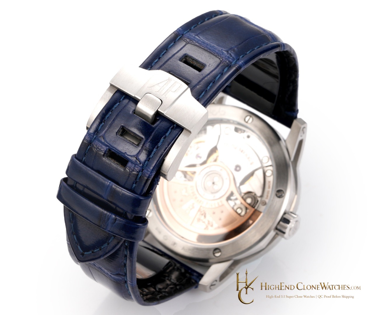 Audemars Piguet Code 11.59 by 15210BC Blue Dial 41mm super clone watch wrist shot
