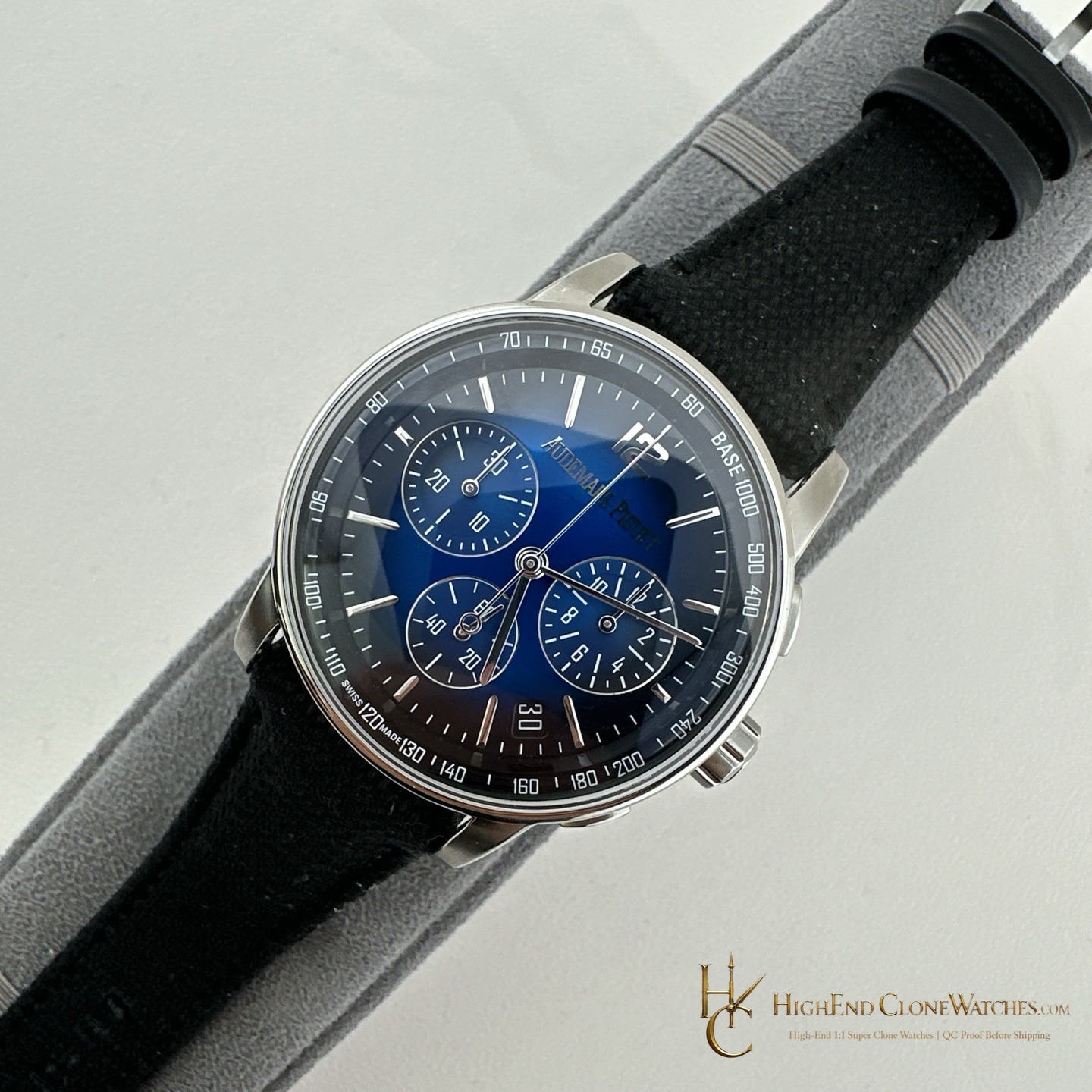 Audemars Piguet Code 11.59 Smoky Blue Dial 26393BC 41mm super clone watch bracelet or strap fit