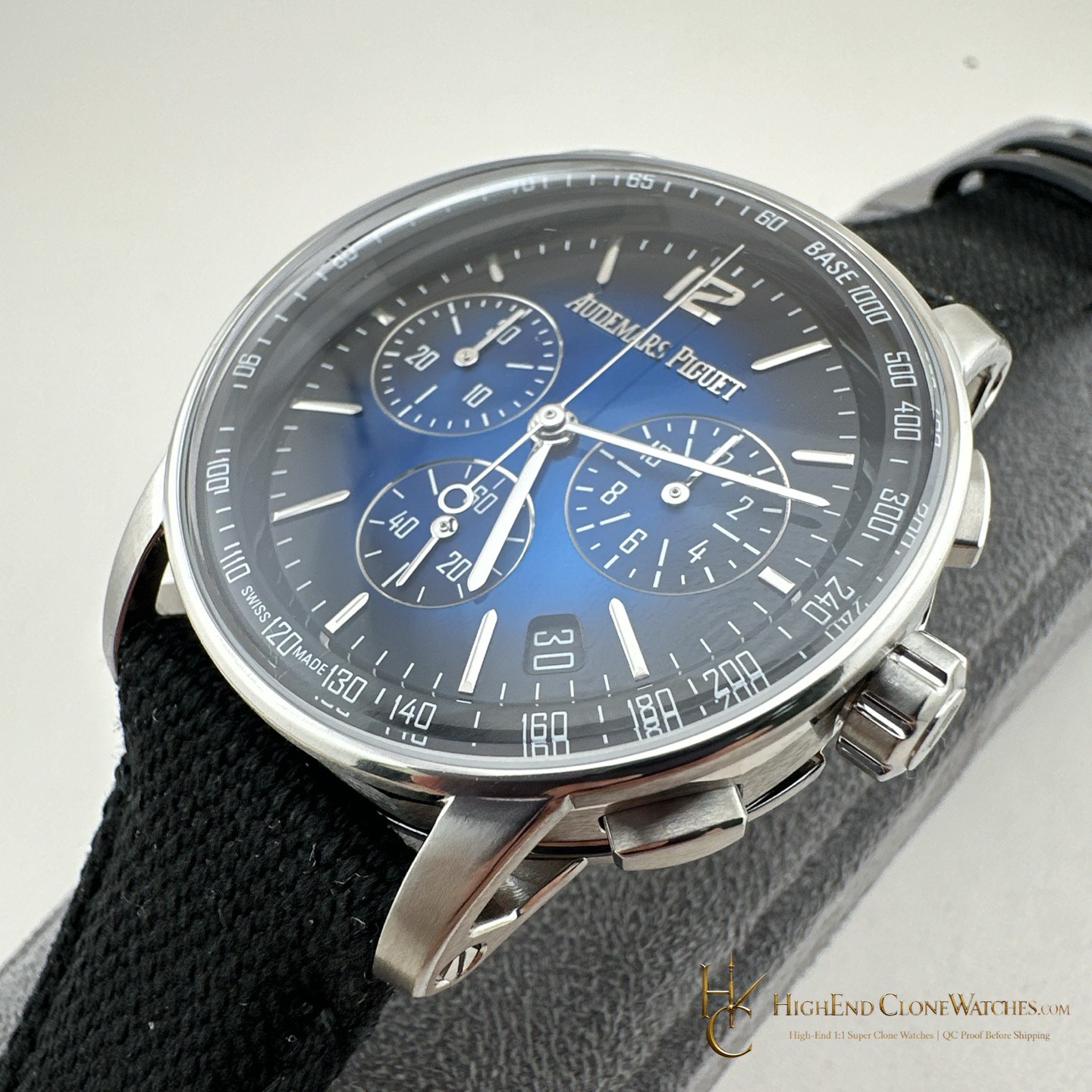 Audemars Piguet Code 11.59 Smoky Blue Dial 26393BC 41mm super clone watch caseback detail