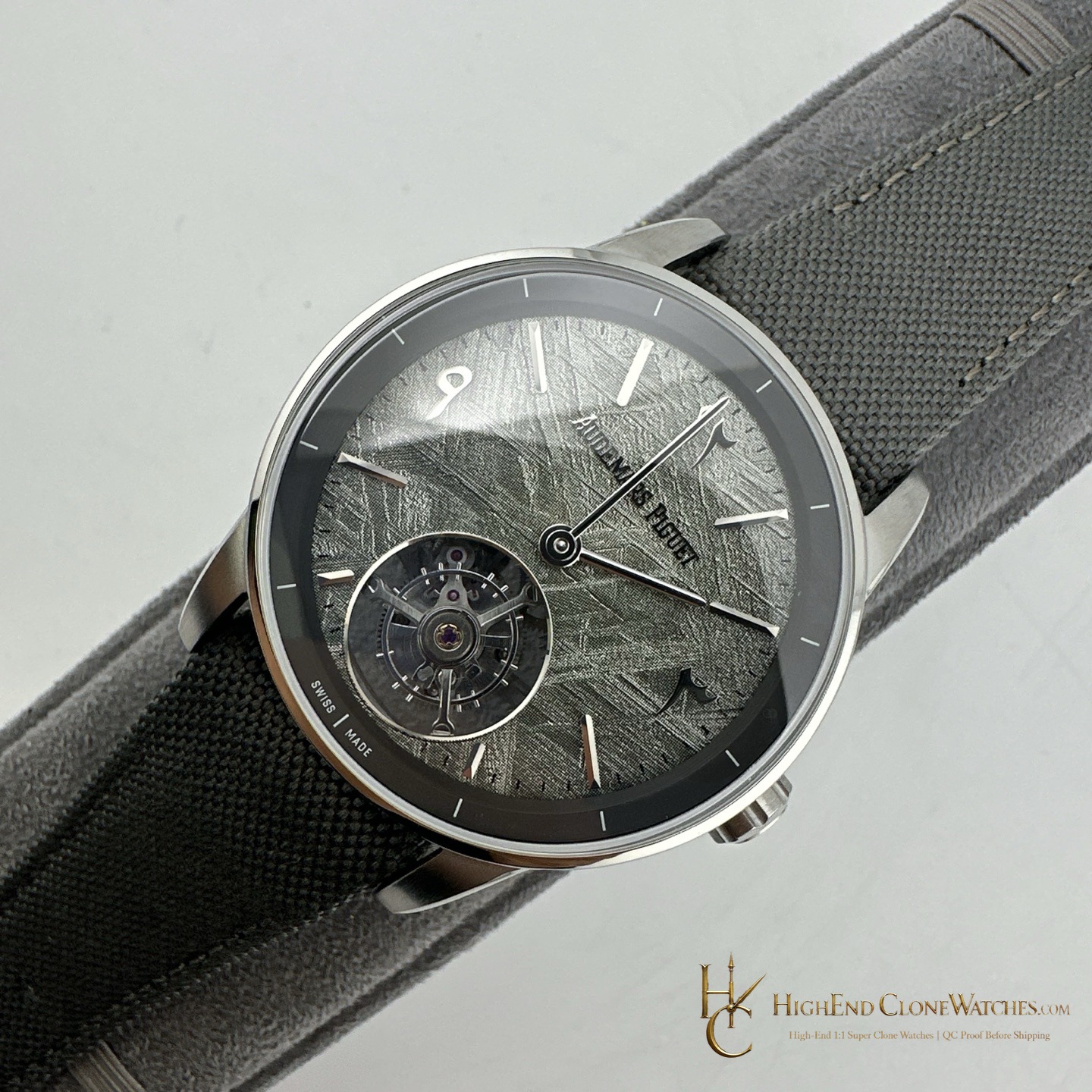 Audemars Piguet Code 11.59 Tourbillon Meteorite Dial 41mm super clone watch dial detail