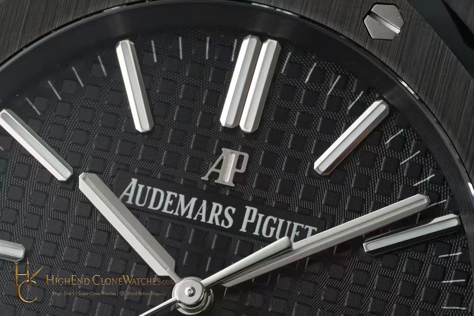 Audemars Piguet Royal Oak 15400 Black Ceramic Black Dial super clone watch side case profile