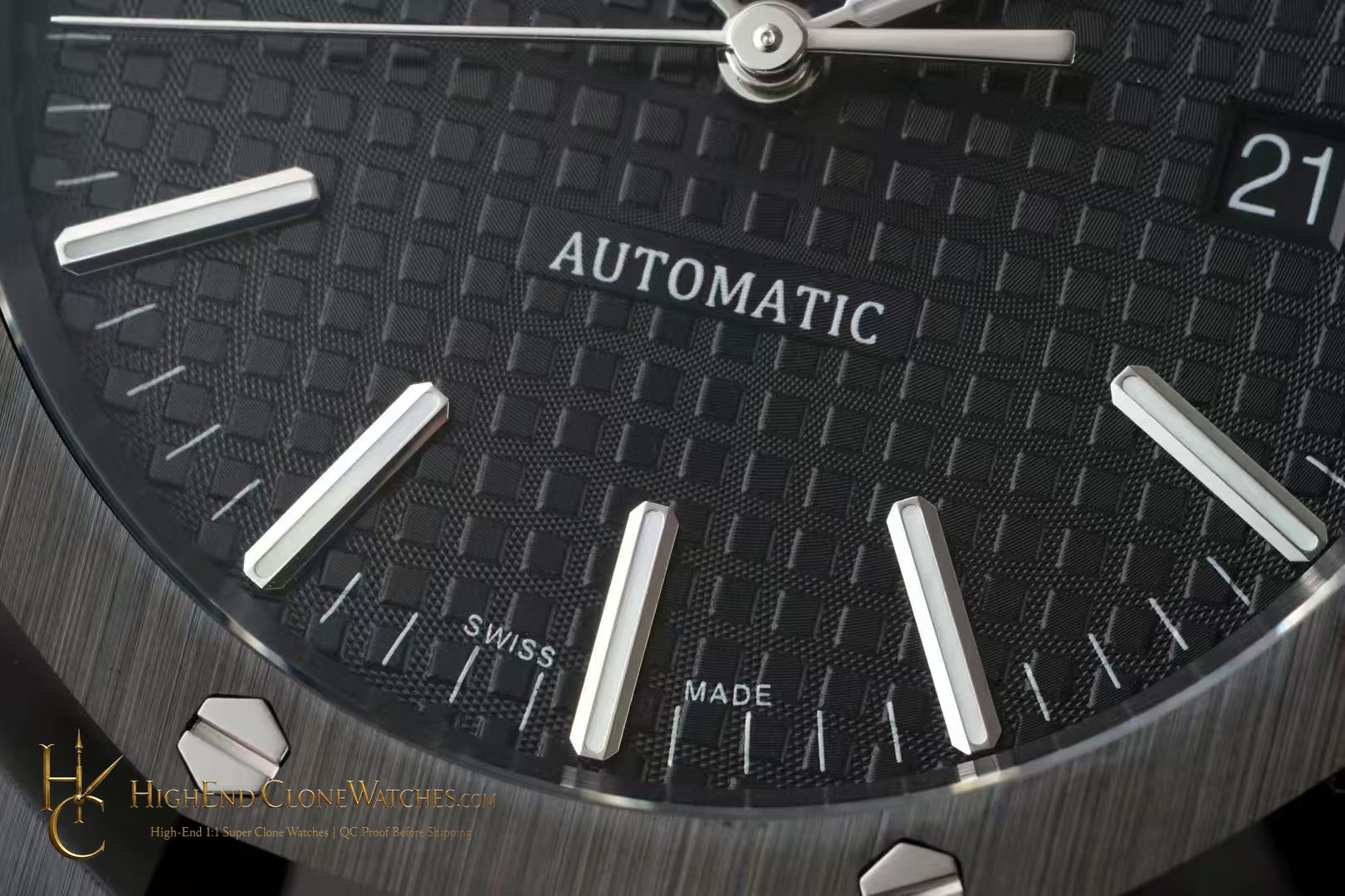 Audemars Piguet Royal Oak 15400 Black Ceramic Black Dial super clone watch bracelet or strap fit