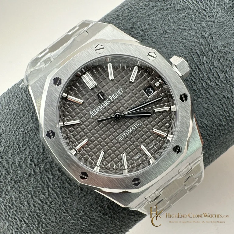 Audemars Piguet Royal Oak 15450 Grey Dial 37mm super clone watch dial detail