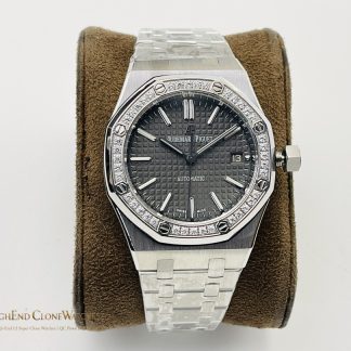 Audemars Piguet Royal Oak 15451ST Black Dial 37mm super clone watch front view
