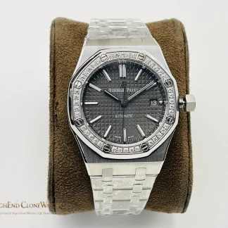 Audemars Piguet Royal Oak 15451ST Black Dial 37mm super clone watch front view
