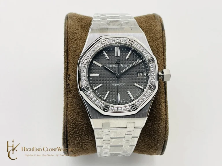 Audemars Piguet Royal Oak 15451ST Black Dial 37mm super clone watch front view
