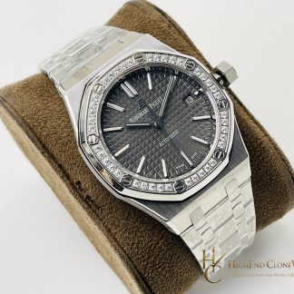 Audemars Piguet Royal Oak 15451ST Black Dial 37mm super clone watch dial detail