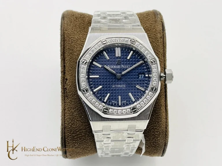 Audemars Piguet Royal Oak 15451ST Blue Dial 37mm super clone watch front view