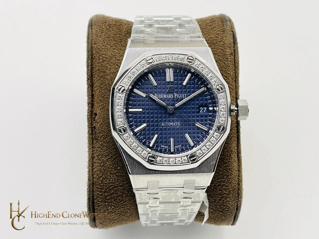 Audemars Piguet Royal Oak 15451ST Blue Dial 37mm super clone watch front view