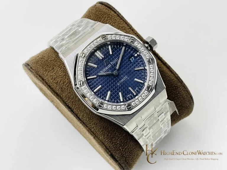 Audemars Piguet Royal Oak 15451ST Blue Dial 37mm super clone watch dial detail