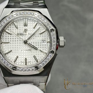 Audemars Piguet Royal Oak 15453 White Dial 37mm super clone watch front view