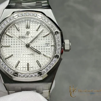 Audemars Piguet Royal Oak 15453 White Dial 37mm super clone watch front view