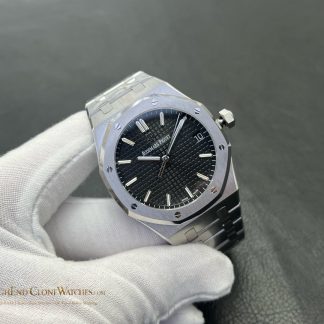 Audemars Piguet Royal Oak 15500 Black Dial super clone watch front view