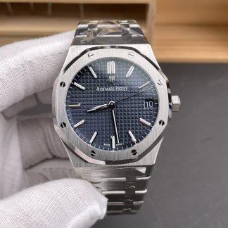 Audemars Piguet Royal Oak 15500 Blue Dial super clone watch front view