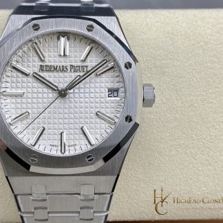 Audemars Piguet Royal Oak 15500 White Dial super clone watch front view