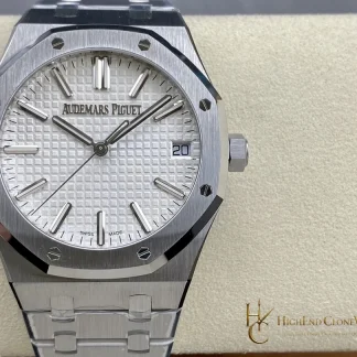 Audemars Piguet Royal Oak 15500 White Dial super clone watch front view
