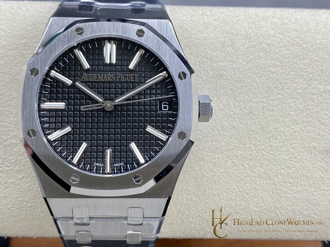 Audemars Piguet Royal Oak 15510 Black Dial 41mm Selfwinding super clone watch front view