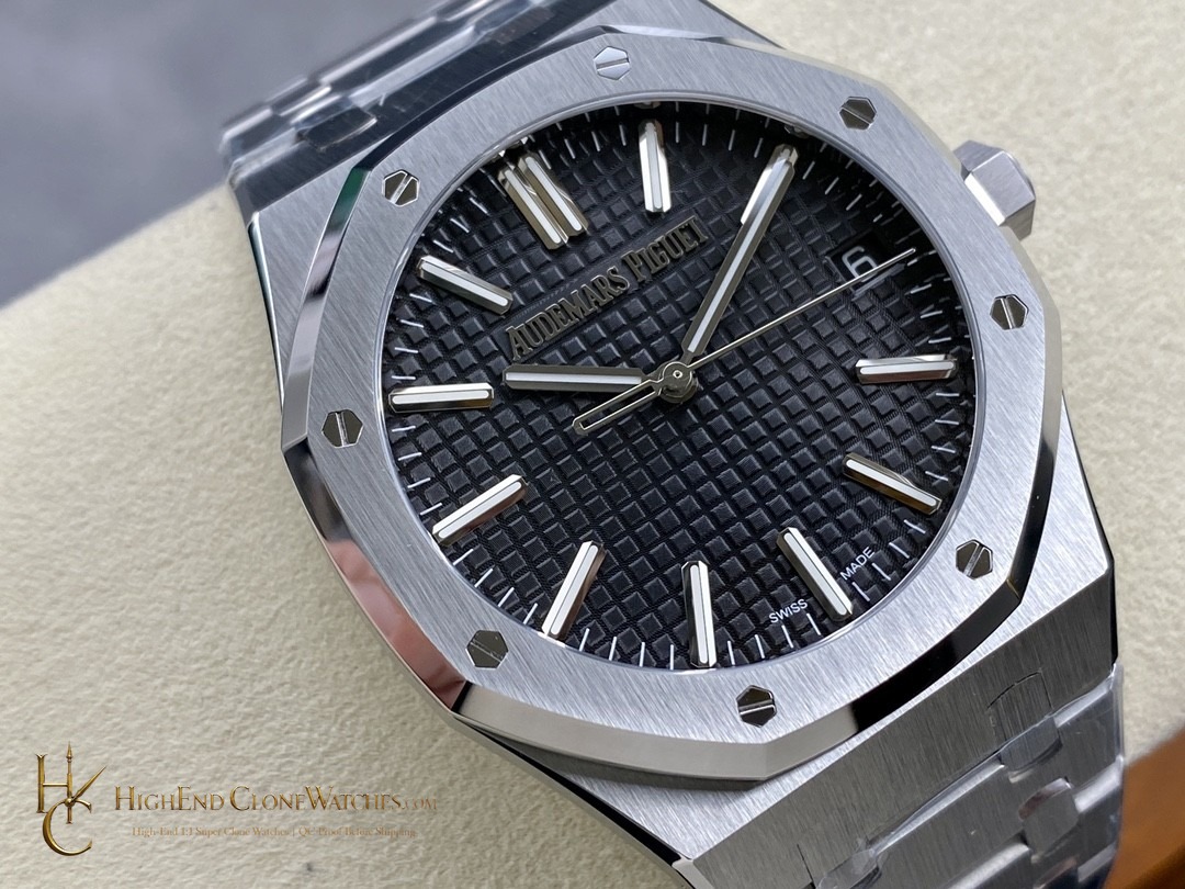 Audemars Piguet Royal Oak 15510 Black Dial 41mm Selfwinding super clone watch dial detail