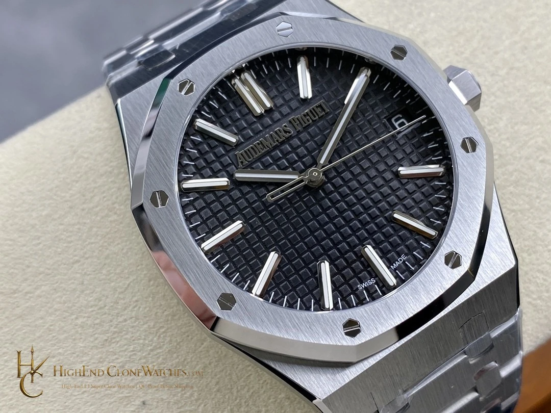 Audemars Piguet Royal Oak 15510 Black Dial 41mm Selfwinding super clone watch dial detail