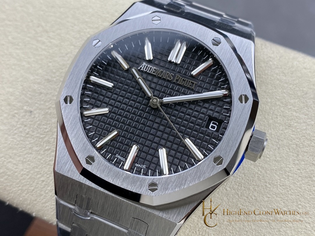 Audemars Piguet Royal Oak 15510 Black Dial 41mm Selfwinding super clone watch bezel detail