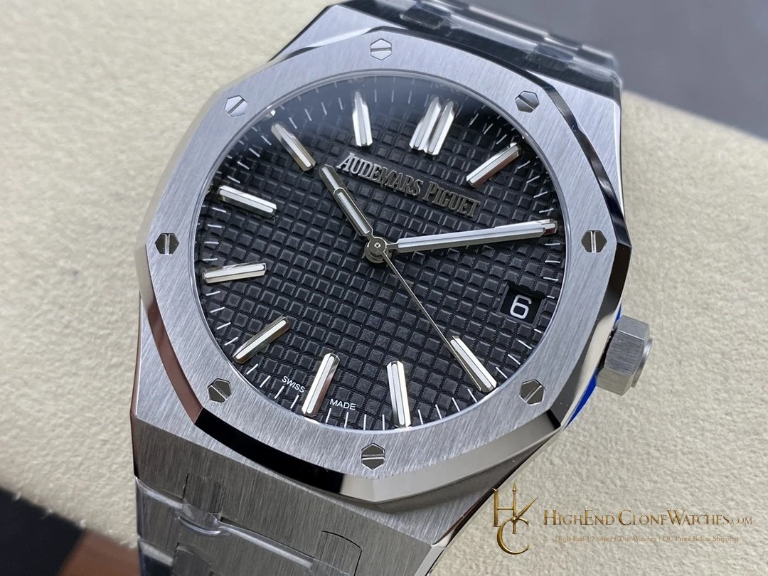 Audemars Piguet Royal Oak 15510 Black Dial 41mm Selfwinding super clone watch bezel detail