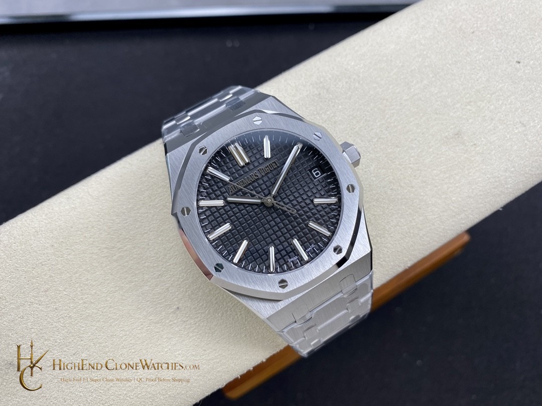 Audemars Piguet Royal Oak 15510 Black Dial 41mm Selfwinding super clone watch side case profile