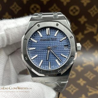 Audemars Piguet Royal Oak 15510 Blue Dial 41mm Selfwinding super clone watch front view