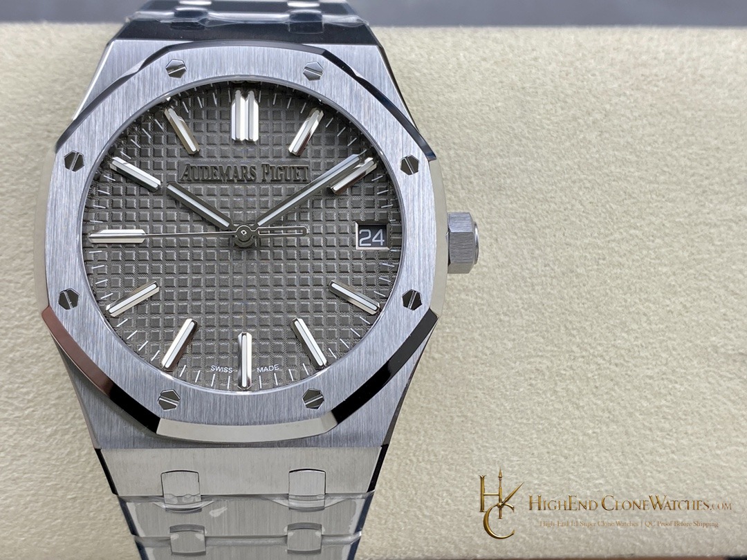 Audemars Piguet Royal Oak 15510 Gray Dial 41mm Selfwinding super clone watch front view