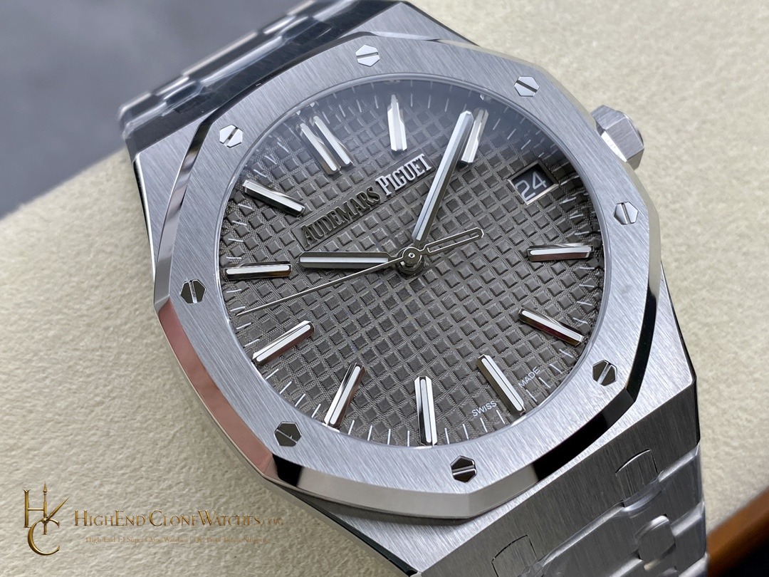 Audemars Piguet Royal Oak 15510 Gray Dial 41mm Selfwinding super clone watch dial detail