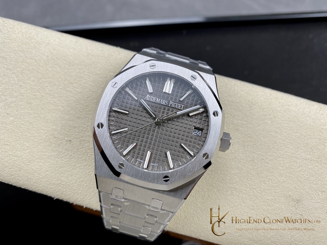 Audemars Piguet Royal Oak 15510 Gray Dial 41mm Selfwinding super clone watch side case profile