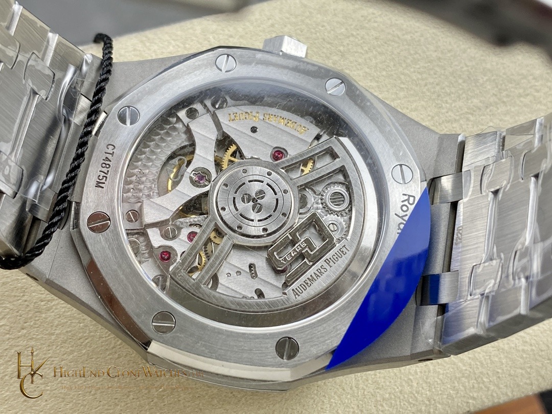 Audemars Piguet Royal Oak 15510 Gray Dial 41mm Selfwinding super clone watch caseback detail