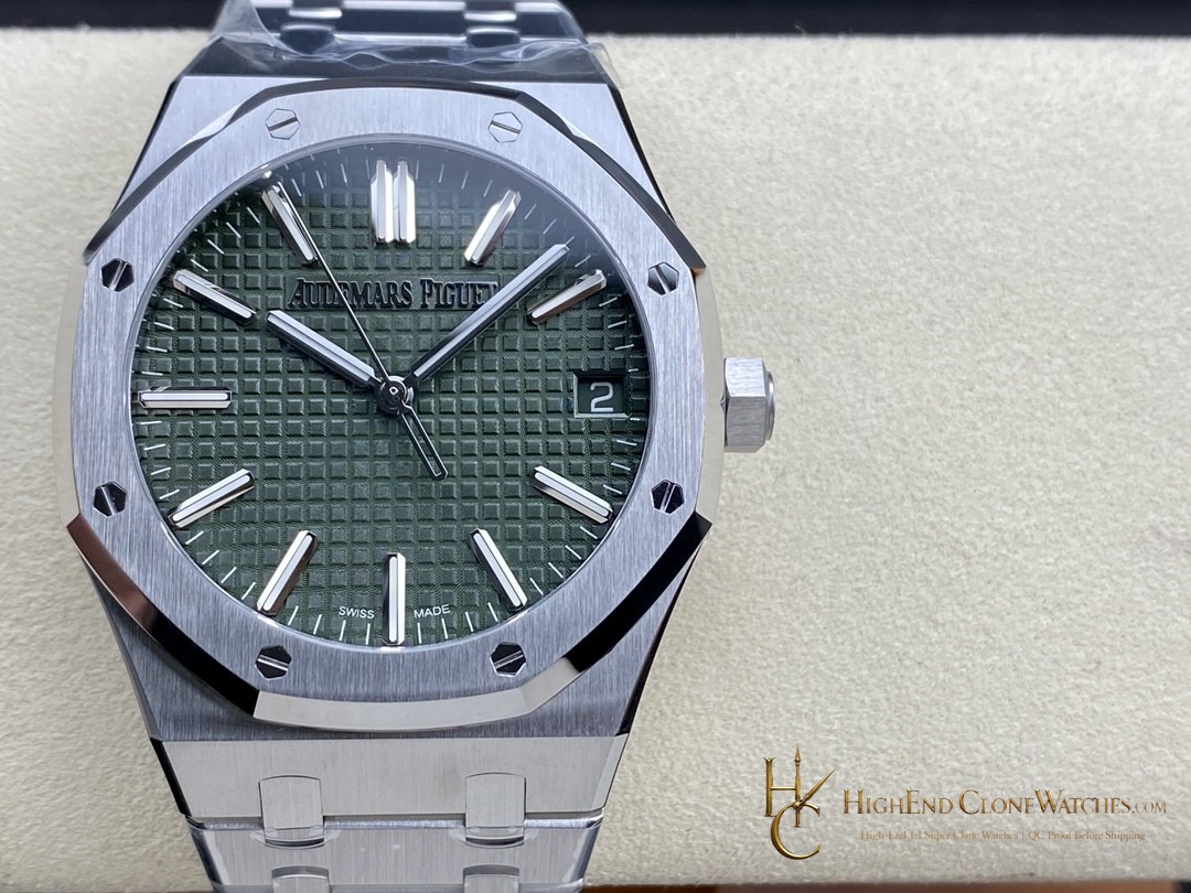 Audemars Piguet Royal Oak 15510 Green Dial 41mm Selfwinding super clone watch front view