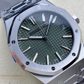 Audemars Piguet Royal Oak 15510 Green Dial 41mm Selfwinding super clone watch dial detail