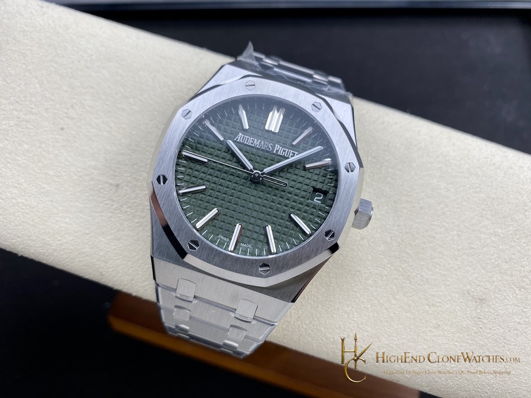 Audemars Piguet Royal Oak 15510 Green Dial 41mm Selfwinding super clone watch bracelet or strap fit