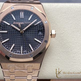 Audemars Piguet Royal Oak 15510 Rose Gold Black Dial 41mm super clone watch front view