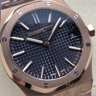 Audemars Piguet Royal Oak 15510 Rose Gold Black Dial 41mm super clone watch dial detail