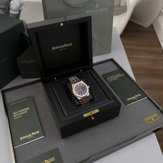 Audemars Piguet Royal Oak 15510 Rose Gold Blue Dial 41mm super clone watch dial detail