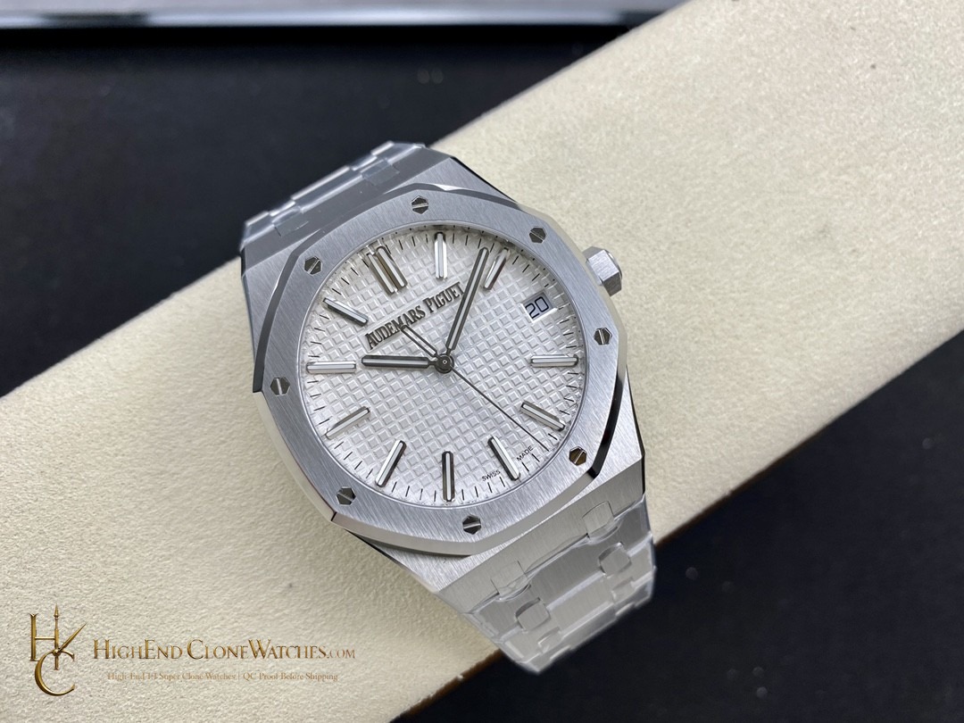 Audemars Piguet Royal Oak 15510 White Dial 41mm Selfwinding super clone watch side case profile