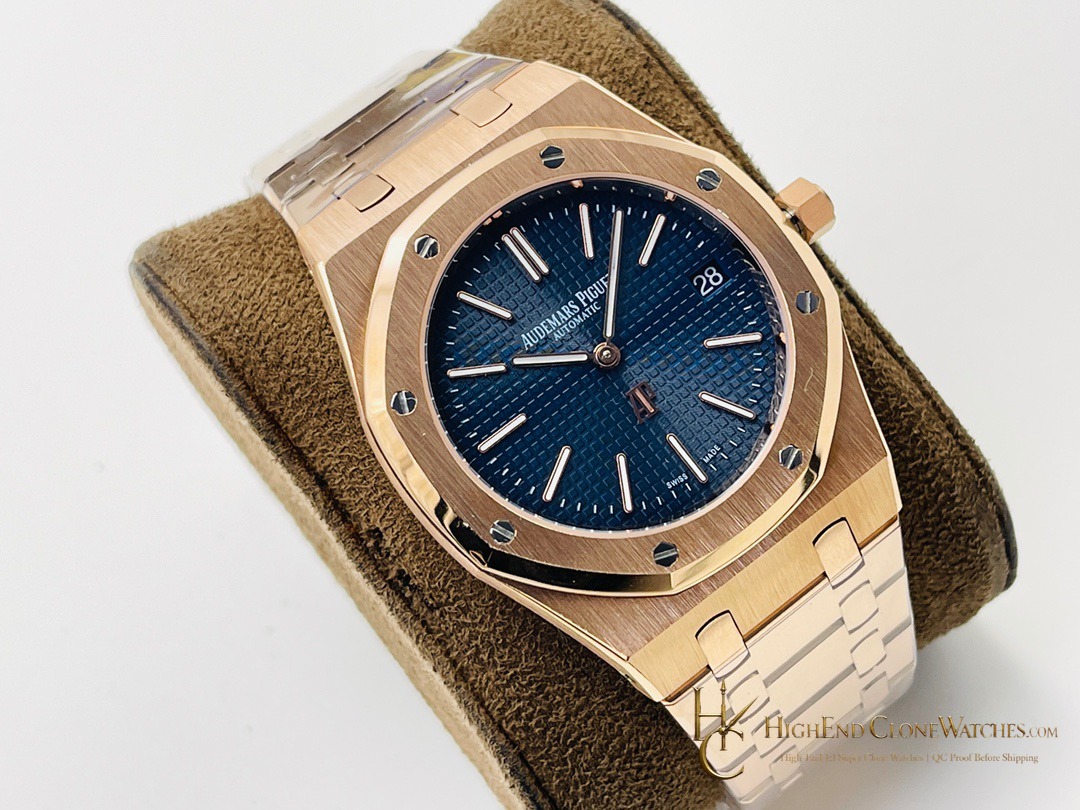 Audemars Piguet Royal Oak 18K Gold 15202BA 39mm super clone watch dial detail