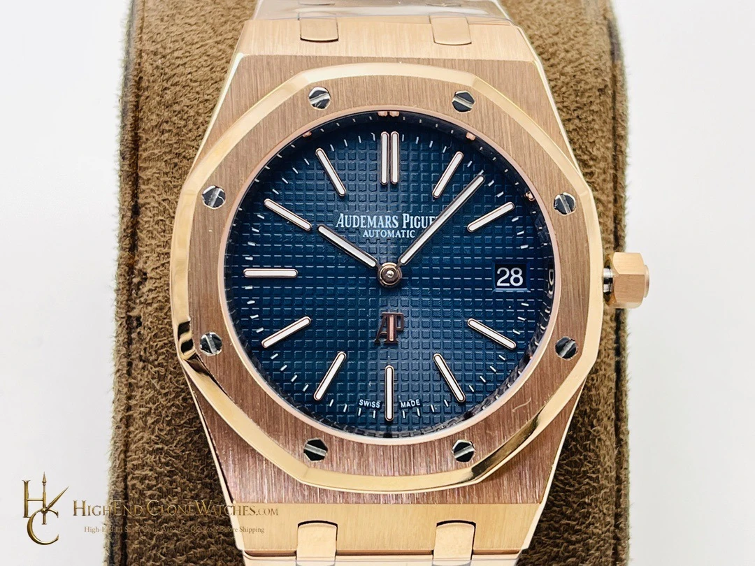 Audemars Piguet Royal Oak 18K Gold 15202BA 39mm super clone watch side case profile