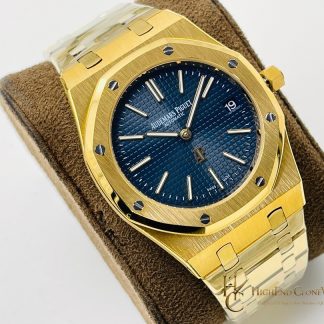 Audemars Piguet Royal Oak 18K Gold 15450BA Blue Dial 37mm super clone watch dial detail