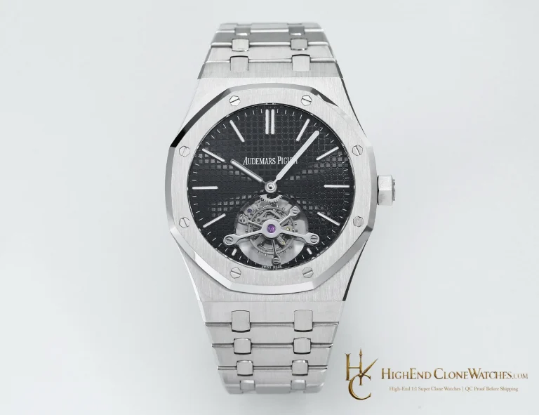 Audemars Piguet Royal Oak 26512ST Black Tourbillon Dial 41mm super clone watch front view