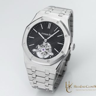 Audemars Piguet Royal Oak 26512ST Black Tourbillon Dial 41mm super clone watch dial detail
