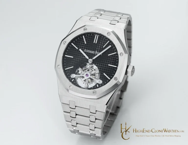 Audemars Piguet Royal Oak 26512ST Black Tourbillon Dial 41mm super clone watch dial detail